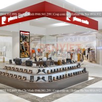 Thiết kế gian hàng giầy dép Pierre Cardin - Vincom Đồng Khởi